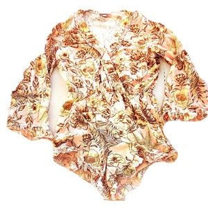 NWOT Agua By Agua Bendita Floral Linen Skort Medium Pink/White Dress Side Pocket